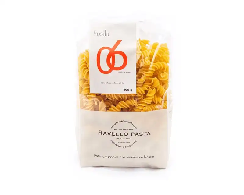 Paquet Fusilli artisanales aux œufs Ravello Pasta 300 g Paquet Fusilli artisanales aux œufs Ravello Pasta 300 g